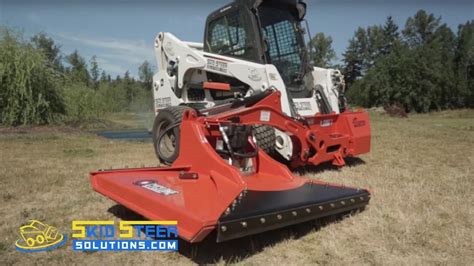 boom flail mower for skid steer|farm tractors with sideboom mower.